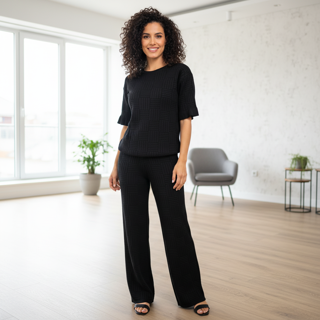 Ensemble maille à texture géométrique – Image 3