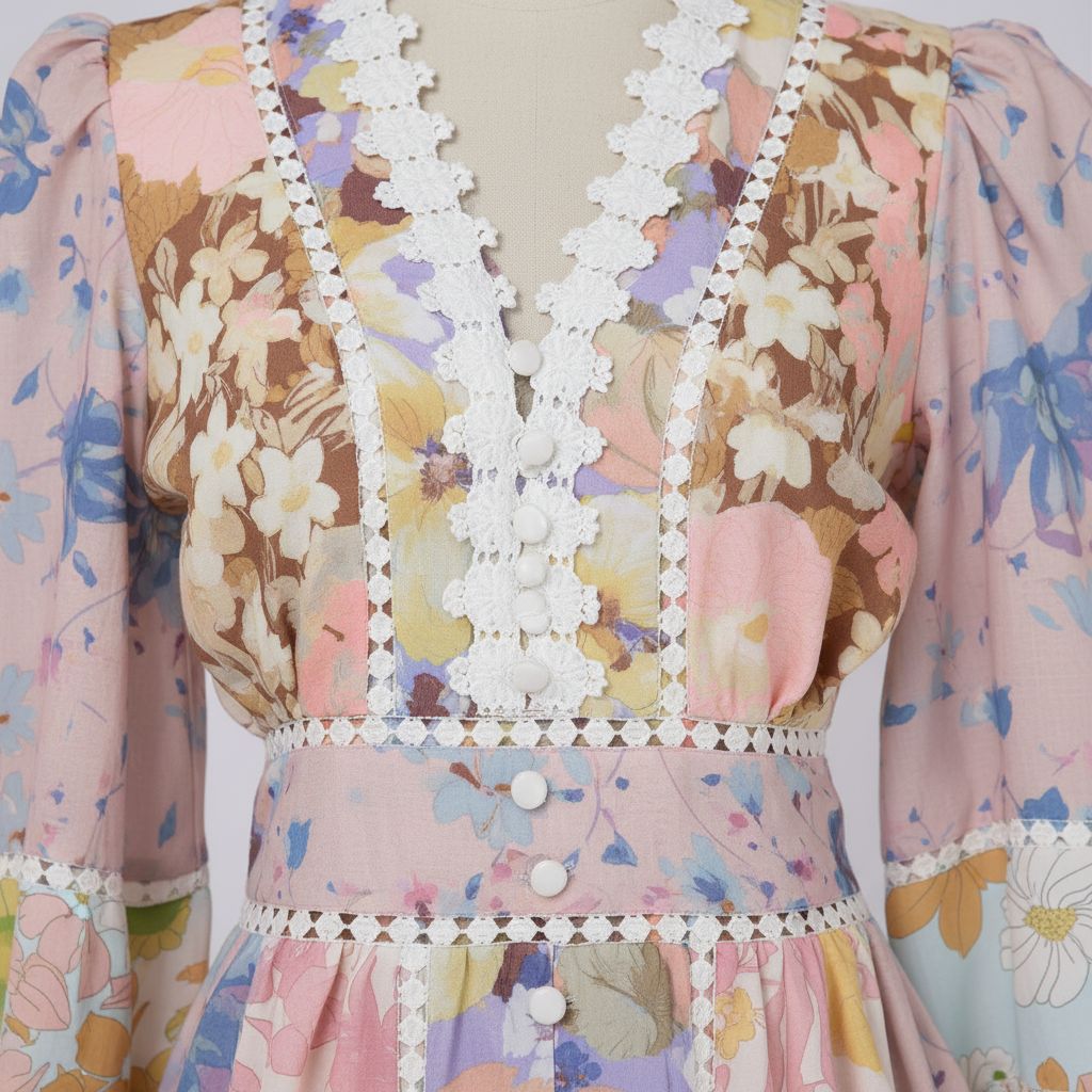 Robe longue bohème pastel – Légèreté et féminité assurées – Image 3